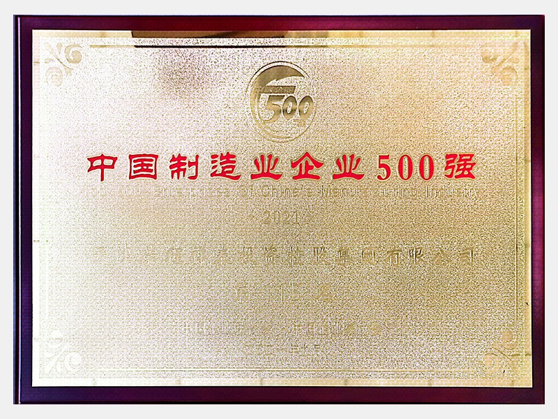 2021中國(guó)制造業(yè)企業(yè)500強(qiáng)第115名